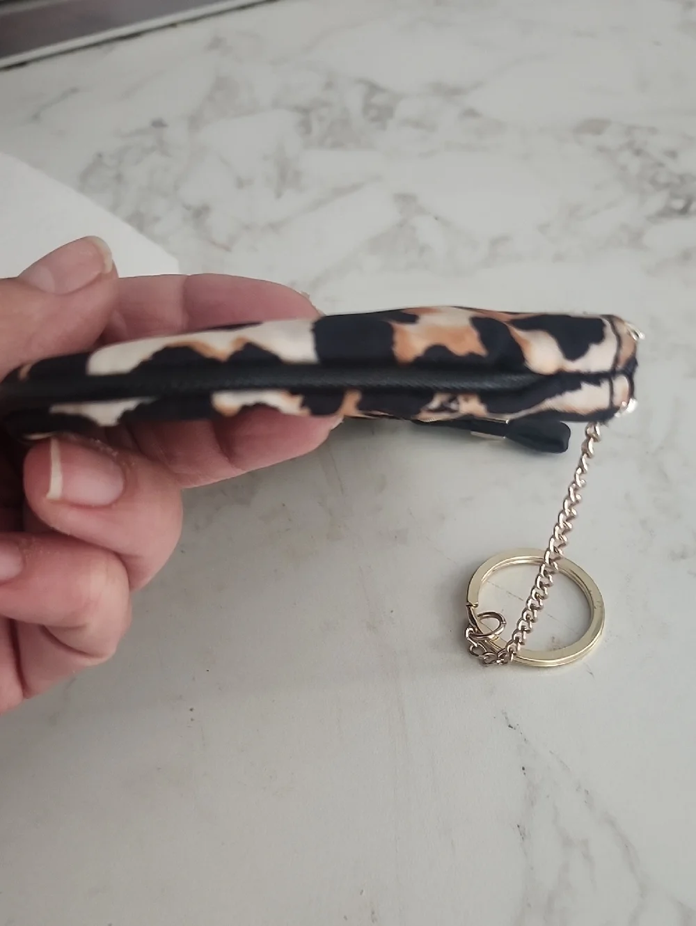 Victoria's Secret Leopard Print Key Pouch - Brown/Black - Picture 8 of 8